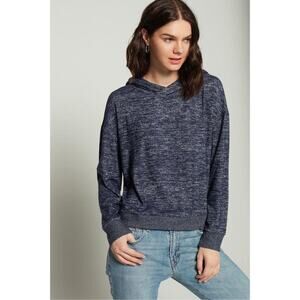 GAP Softspun Cozy Pullover Hoodie Top XS Extra Small Navy